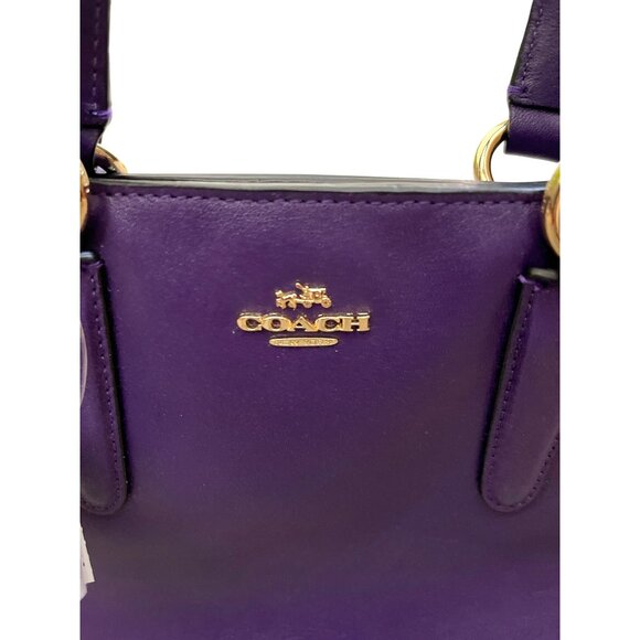 Coach Purple 2 Way Crossbody Carry All Hand Bag NWT $298 MSRP - Picture 4 of 9